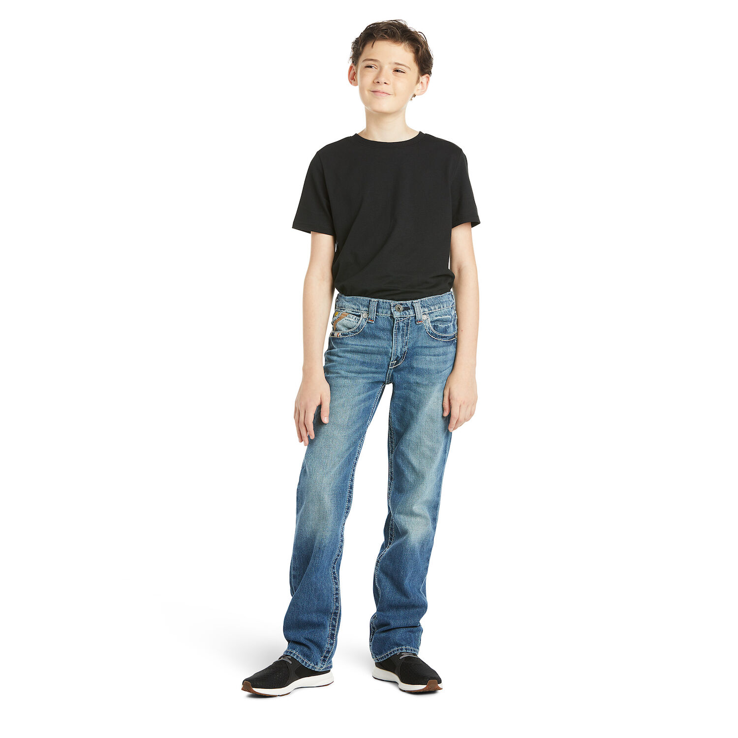 Ariat Boy's B5 Slim Charger Stackable Straight Leg Jean