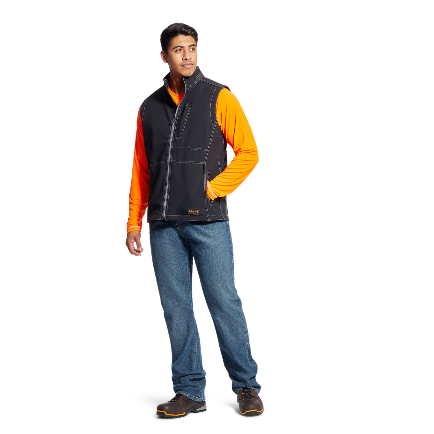 Ariat Men's Rebar Stretch Canvas Softshell Vest