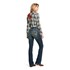 R.E.A.L. Mid Rise Stretch Entwined Festival Boot Cut Jean