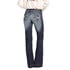 Ariat Women's Trouser Mid Rise Stretch Entwined Wide Leg Jean in Marine