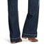 Ariat Women's Trouser Mid Rise Stretch Entwined Wide Leg Jean in Marine