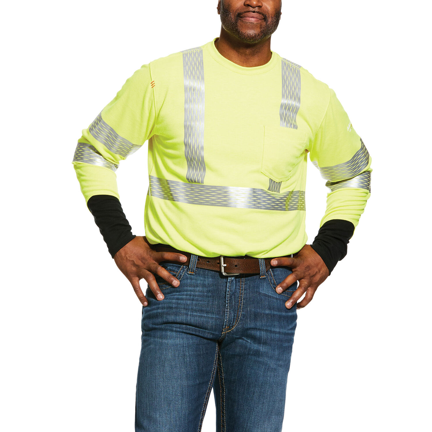 Ariat Men's FR Hi-Vis T-Shirt in Hi-Vis Yellow