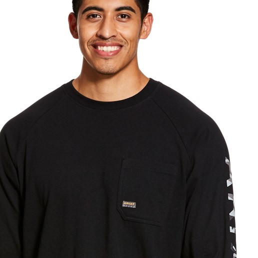 Ariat Men's Rebar Cotton Strong Graphic T-Shirt in Black