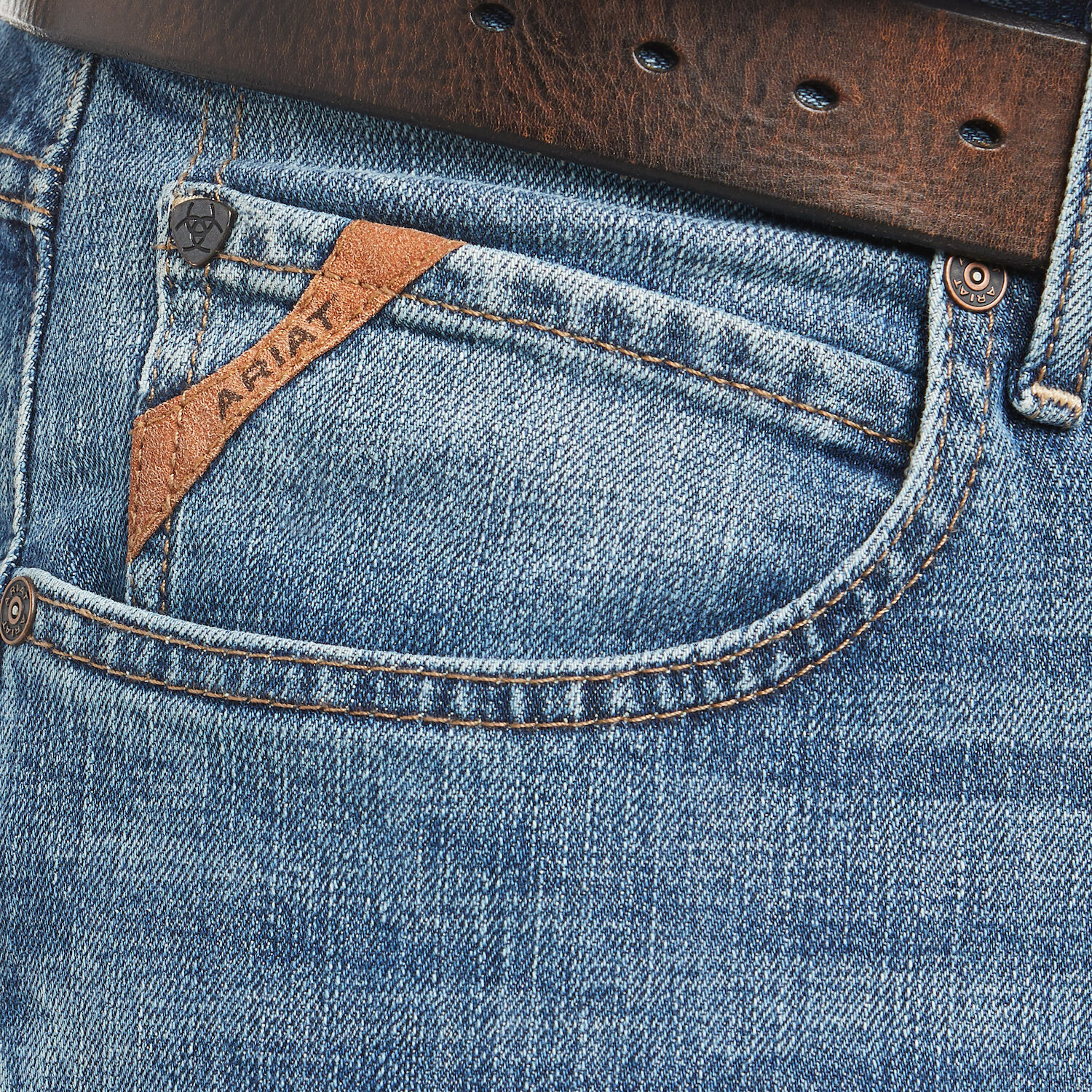 Ariat Men's M4 Low Rise Stretch Legacy Stackable Straight Leg Jean in Sawyer