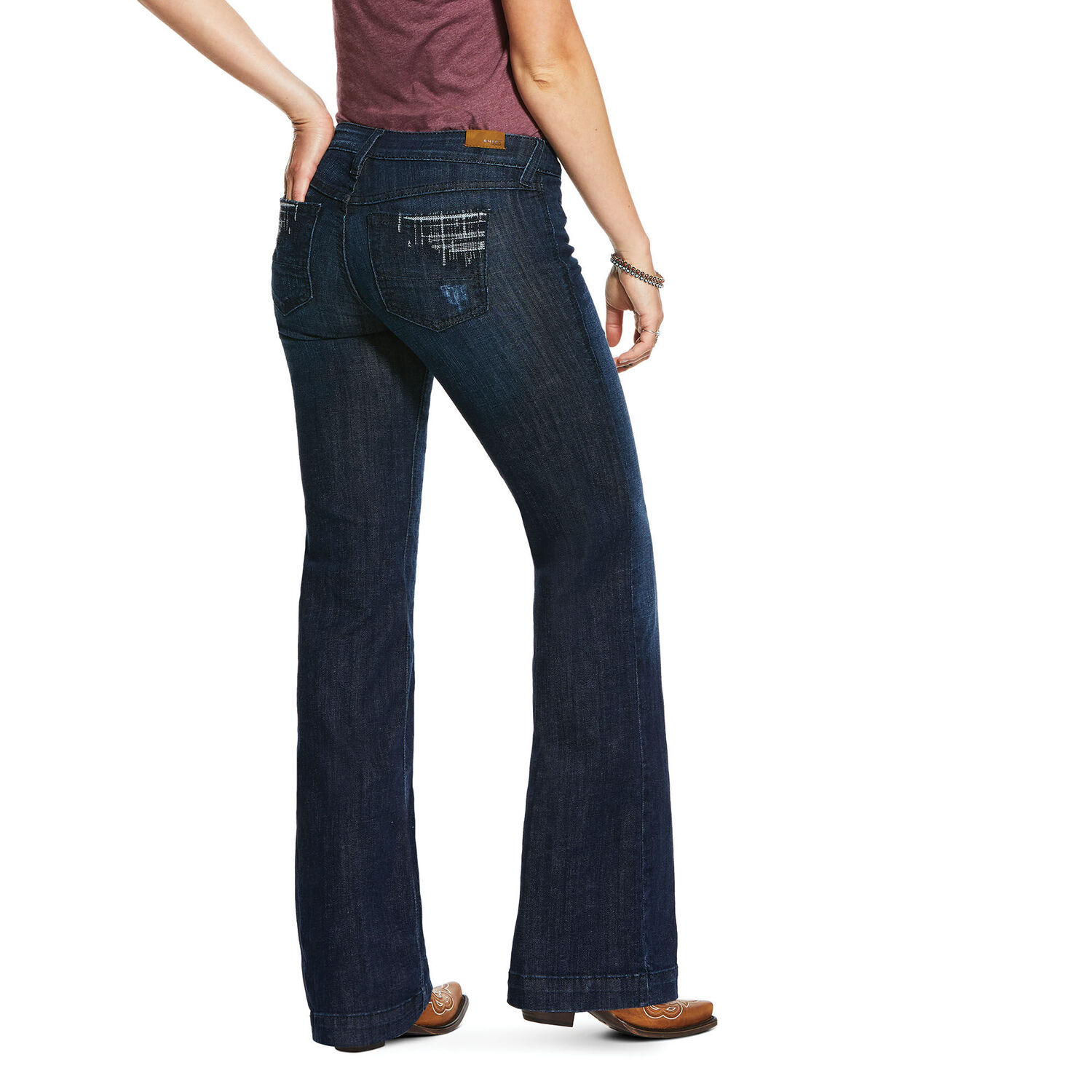 Trouser Mid Rise Stretch Stargazer Wide Leg