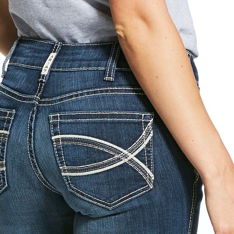 Ariat Women's R.E.A.L. Mid Rise Arrow Fit Stretch Shayla Bootcut Jean