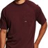 Men's Rebar Cotton Strong T-Shirt in Burgundy Heather