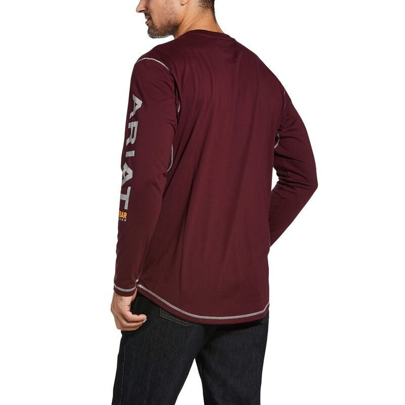 Ariat Men's Rebar Workman Logo Long Sleeve T-Shirt