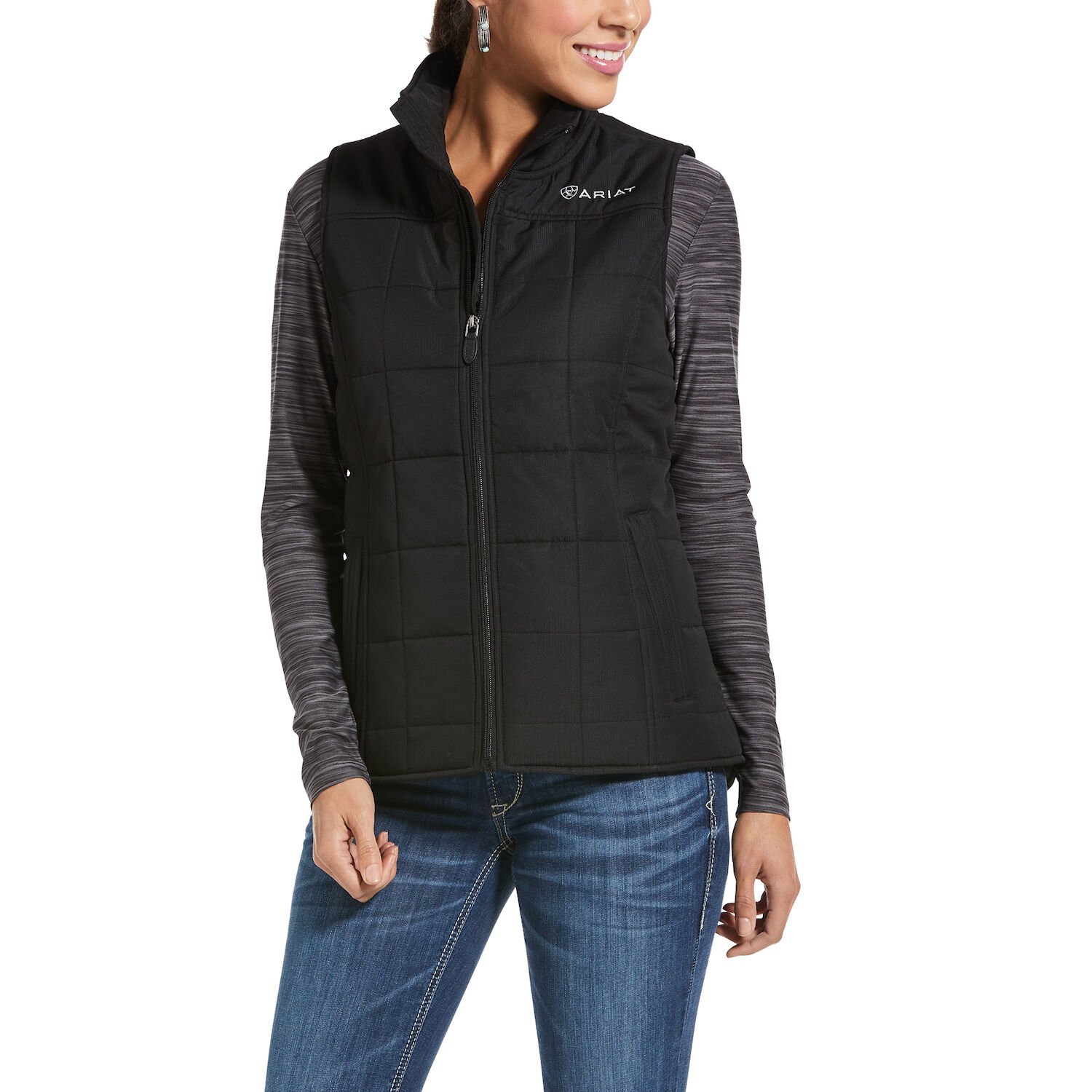 Ariat Women's Crius Insulated Vest in Black Coats & Jackets Ariat