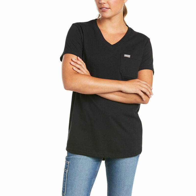 Ariat Women's Rebar Cotton Strong V-Neck T-Shirt