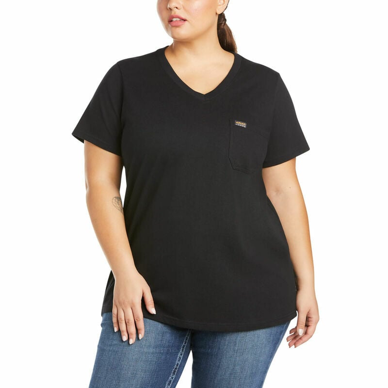 Ariat Women's Rebar Cotton Strong V-Neck T-Shirt
