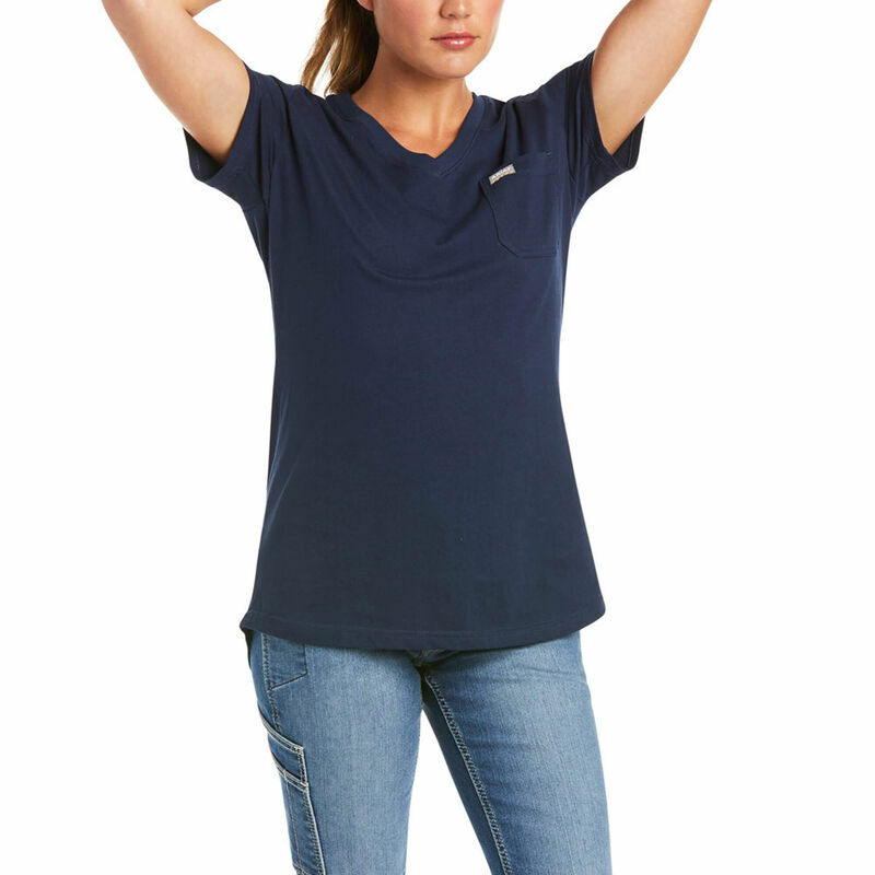 Ariat Women's Rebar Cotton Strong V-Neck T-Shirt