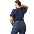 Ariat Women's Rebar Cotton Strong T-Shirt in Navy Heather