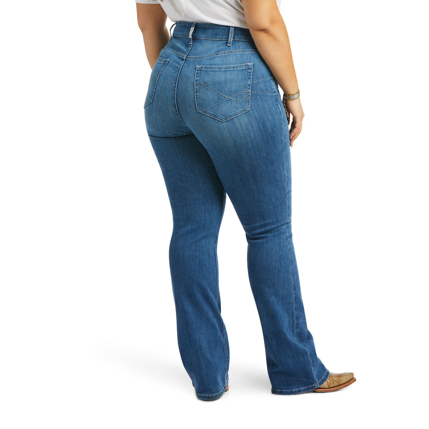 Ariat Women's R.E.A.L. Mid Rise Patricia Boot Cut Jean in Maine