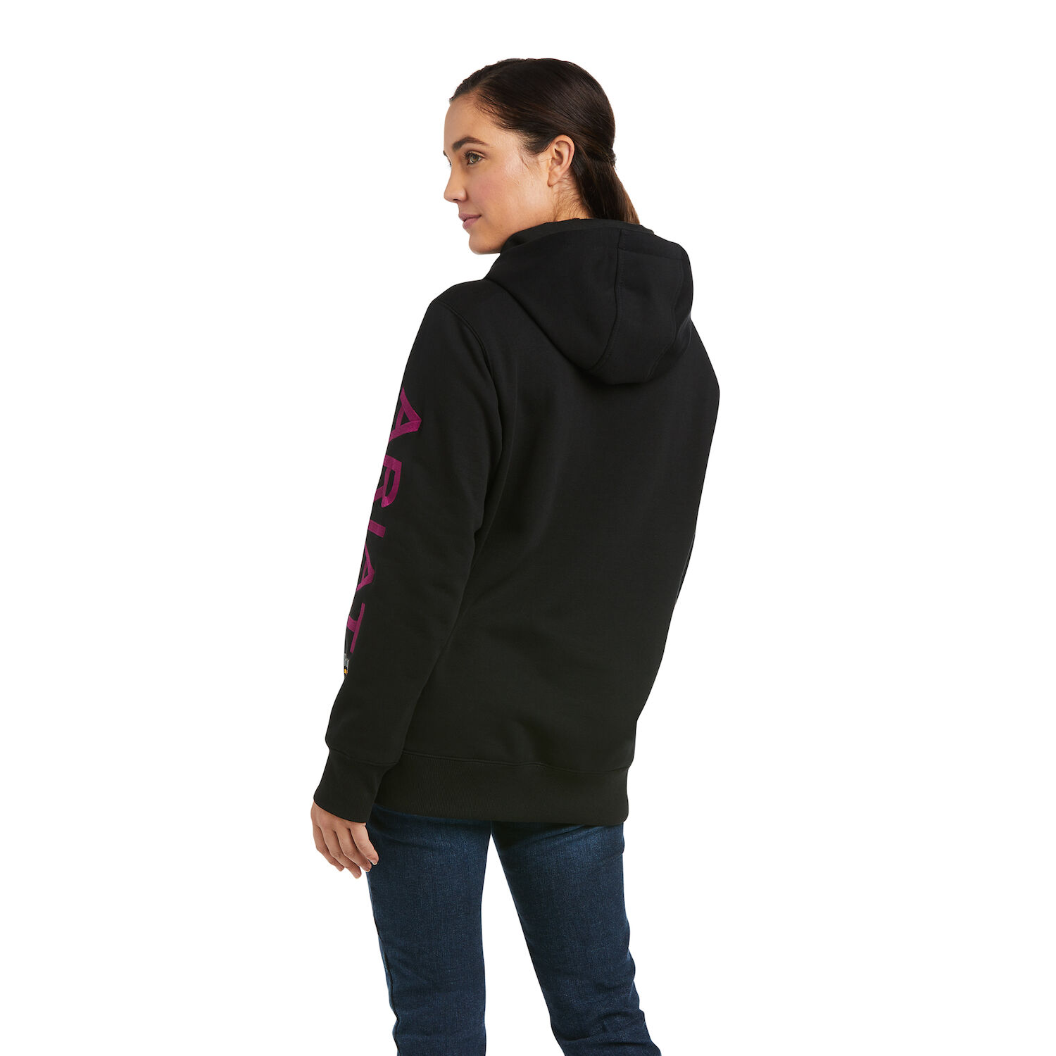 Women's Rebar Graphic Hoodie in Black