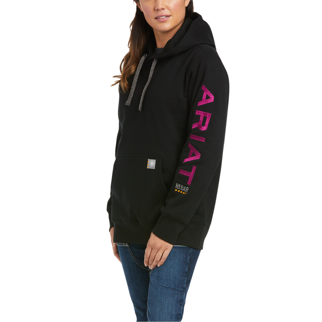 Women's Rebar Graphic Hoodie in Black