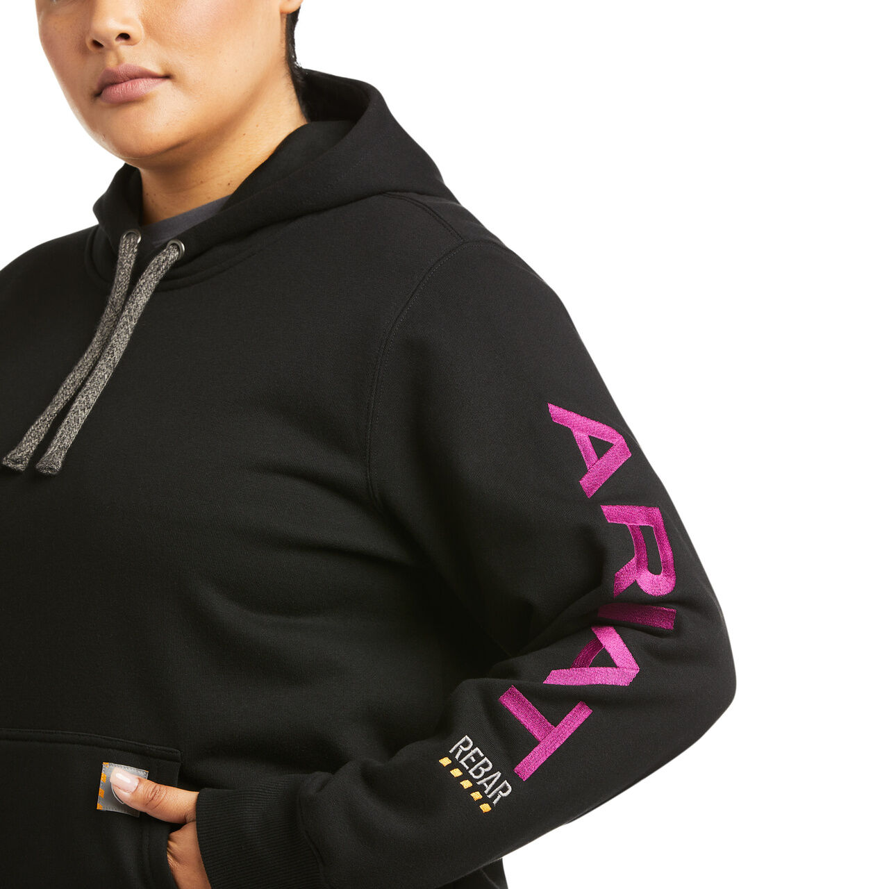 Women's Rebar Graphic Hoodie in Black