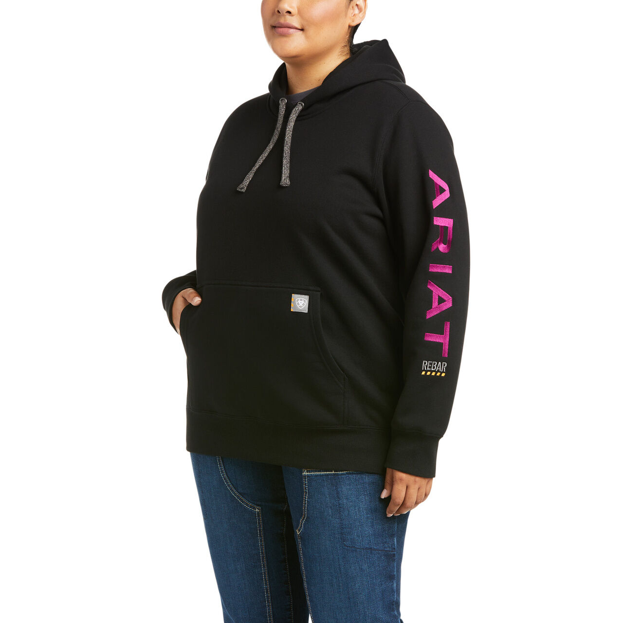 Women's Rebar Graphic Hoodie in Black
