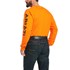Men's Rebar Cotton Strong Graphic T-Shirt in Safety Orange