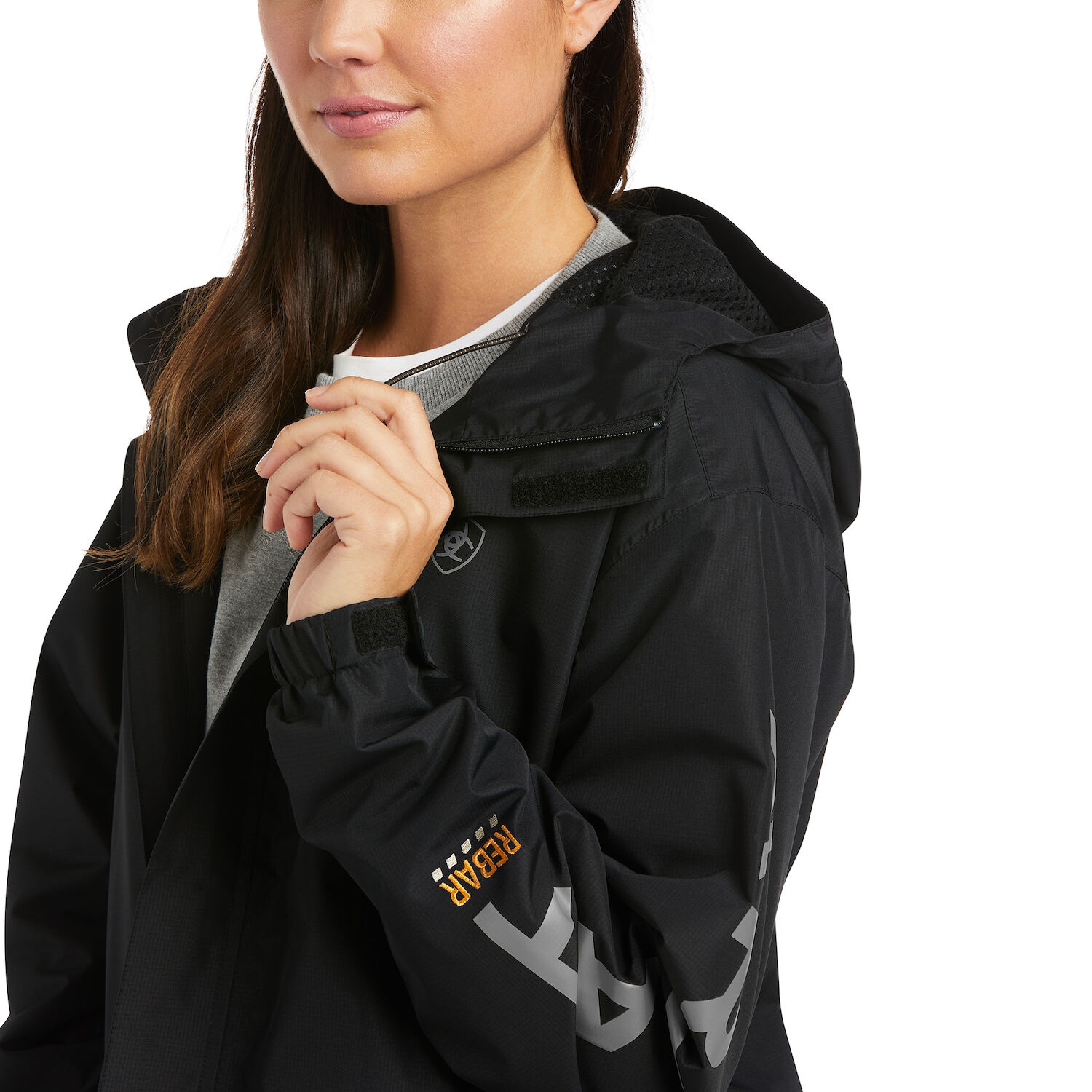 Ariat Women's Rebar Stormshell Logo Waterproof Jacket 