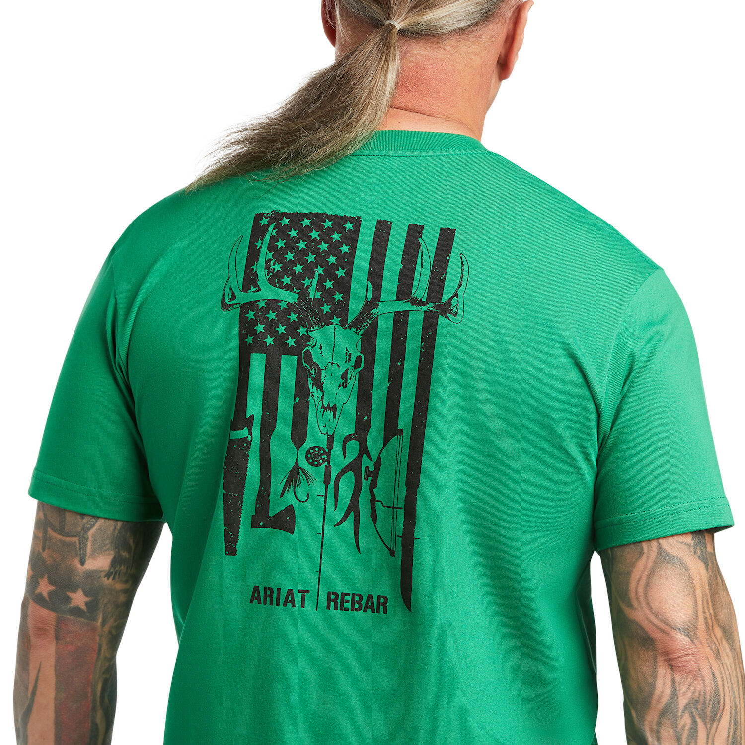 Ariat Men's Rebar Cotton Strong American Outdoors T-Shirt