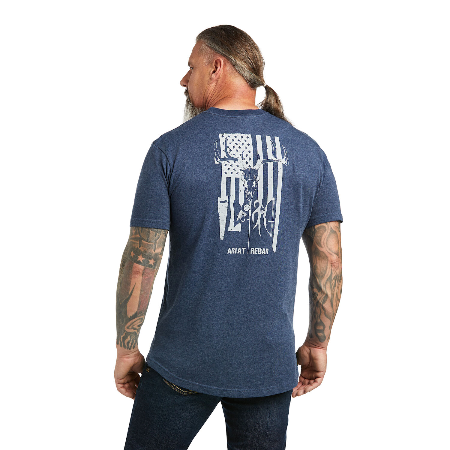 Ariat Men's Rebar Cotton Strong American Outdoors T-Shirt