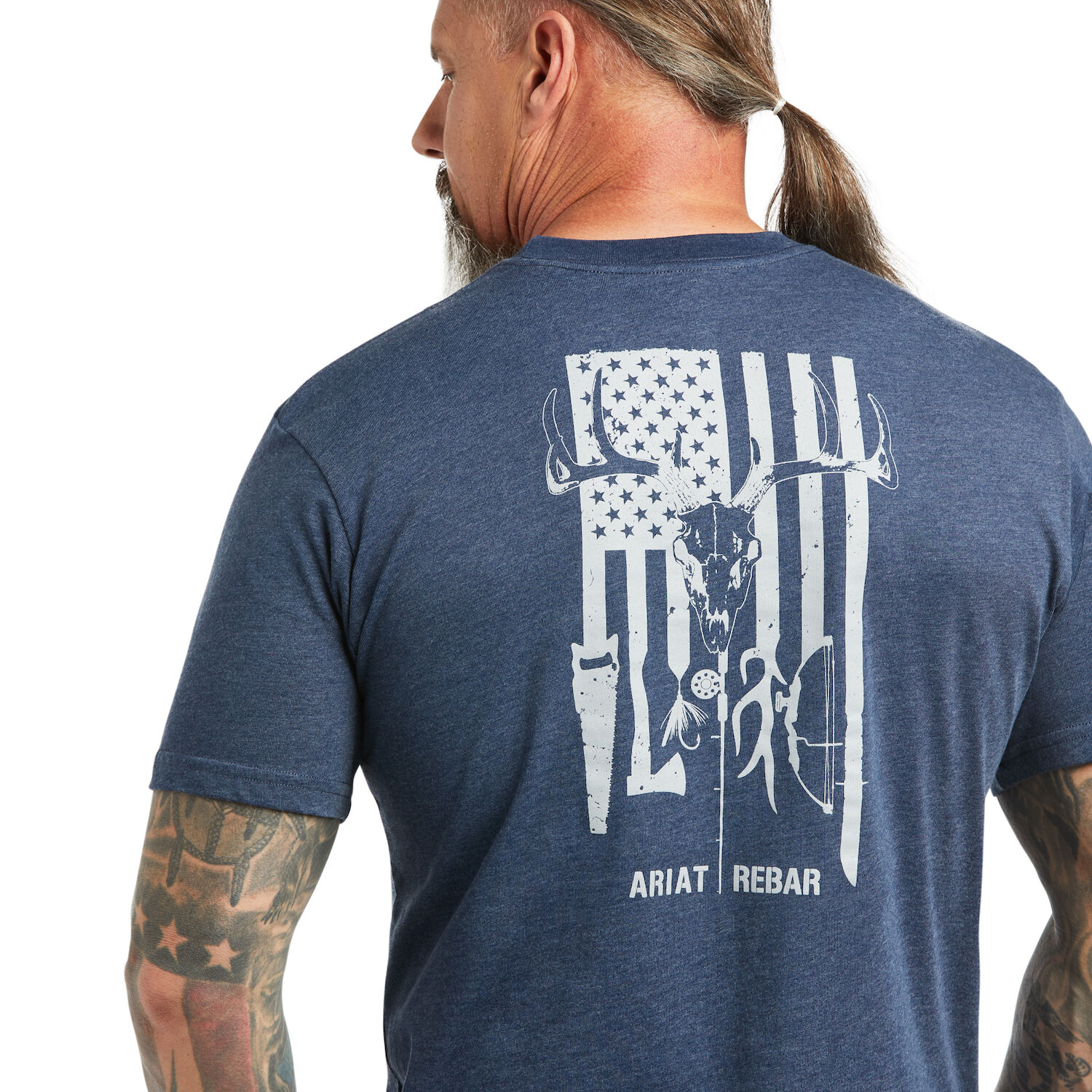 Ariat Men's Rebar Cotton Strong American Outdoors T-Shirt