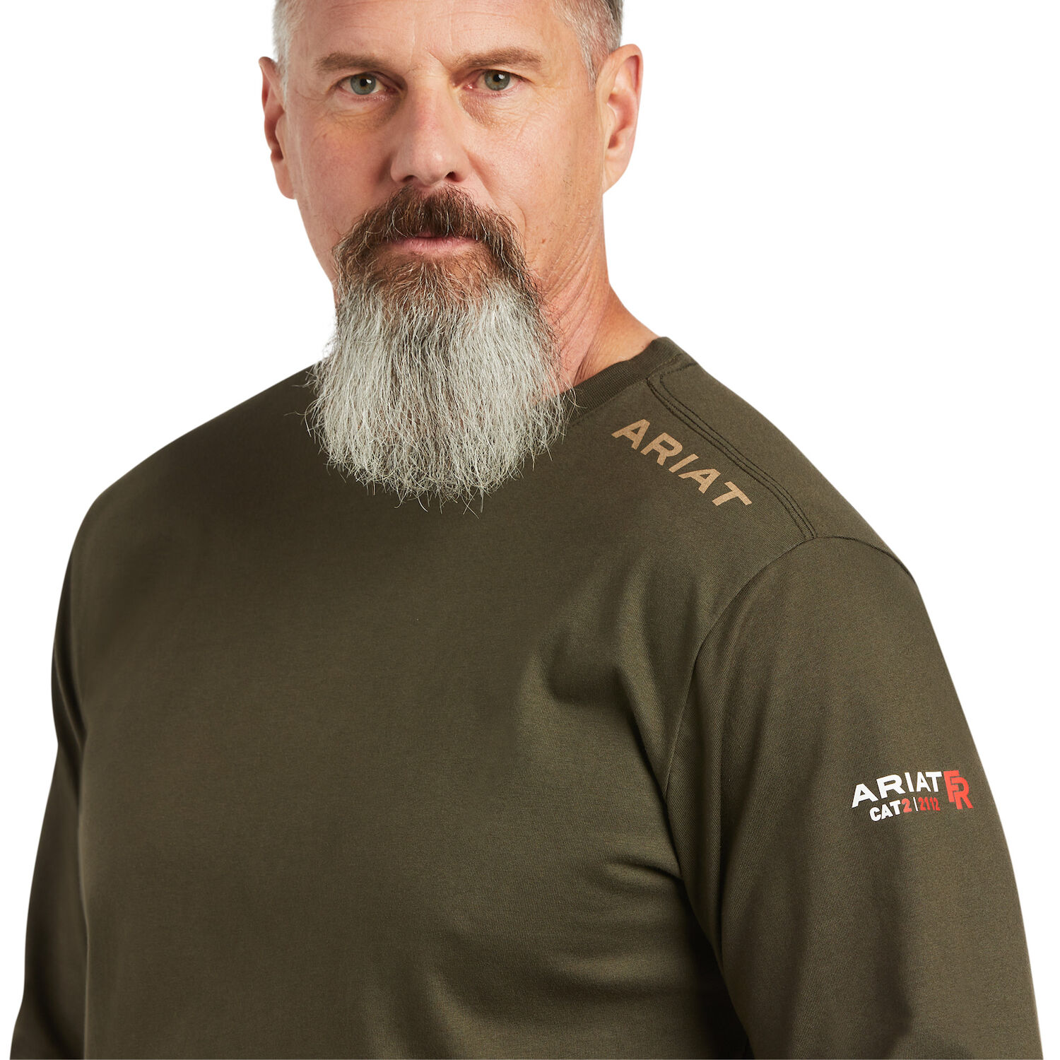 Ariat Men's FR Dog Tags T-Shirt in Sage