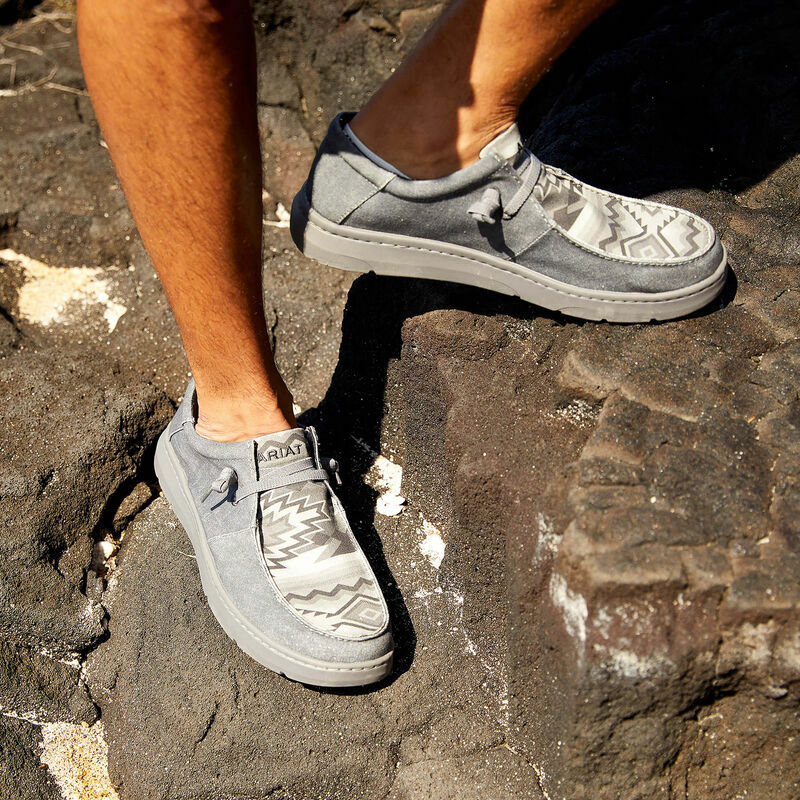 Men's Hilo in Charcoal/Gray Southwest Print