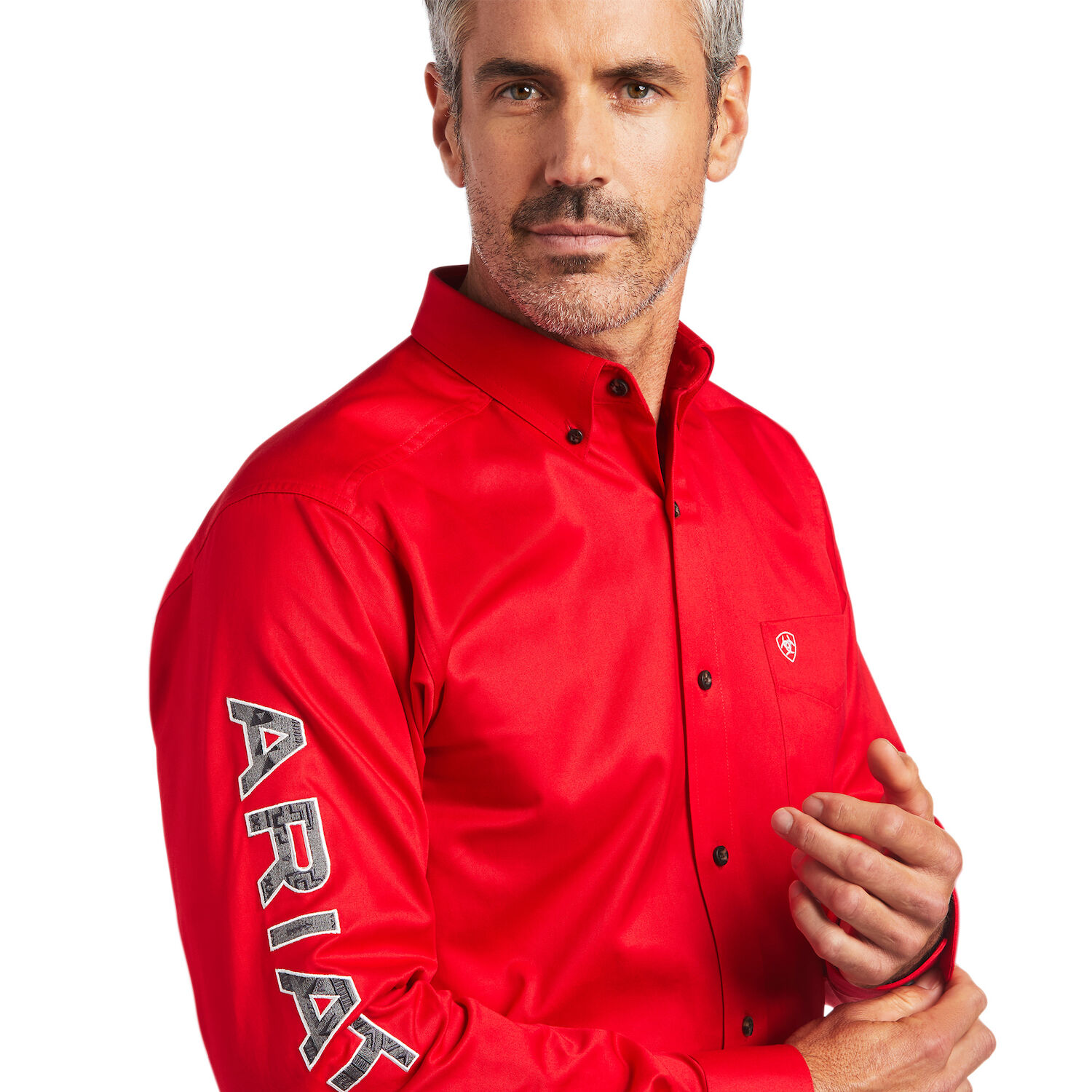 Ariat Men's Team Logo Twill Fitted Shirt