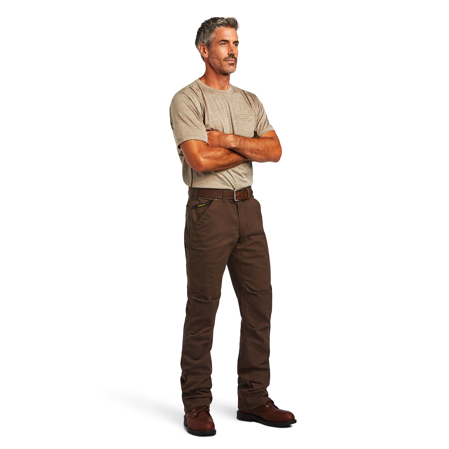 Ariat Men's Rebar M5 Straight DuraStretch Washed Twill Dungaree Straight Leg Pant 