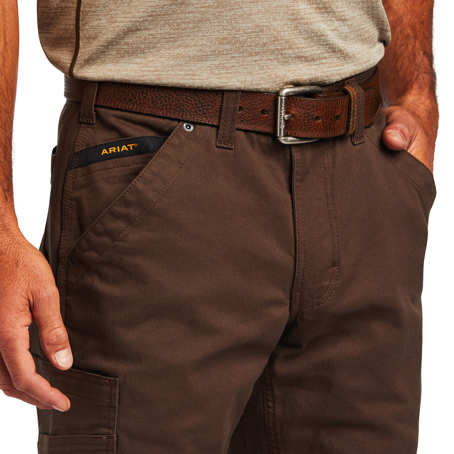 Ariat Men's Rebar M5 Straight DuraStretch Washed Twill Dungaree Straight Leg Pant 