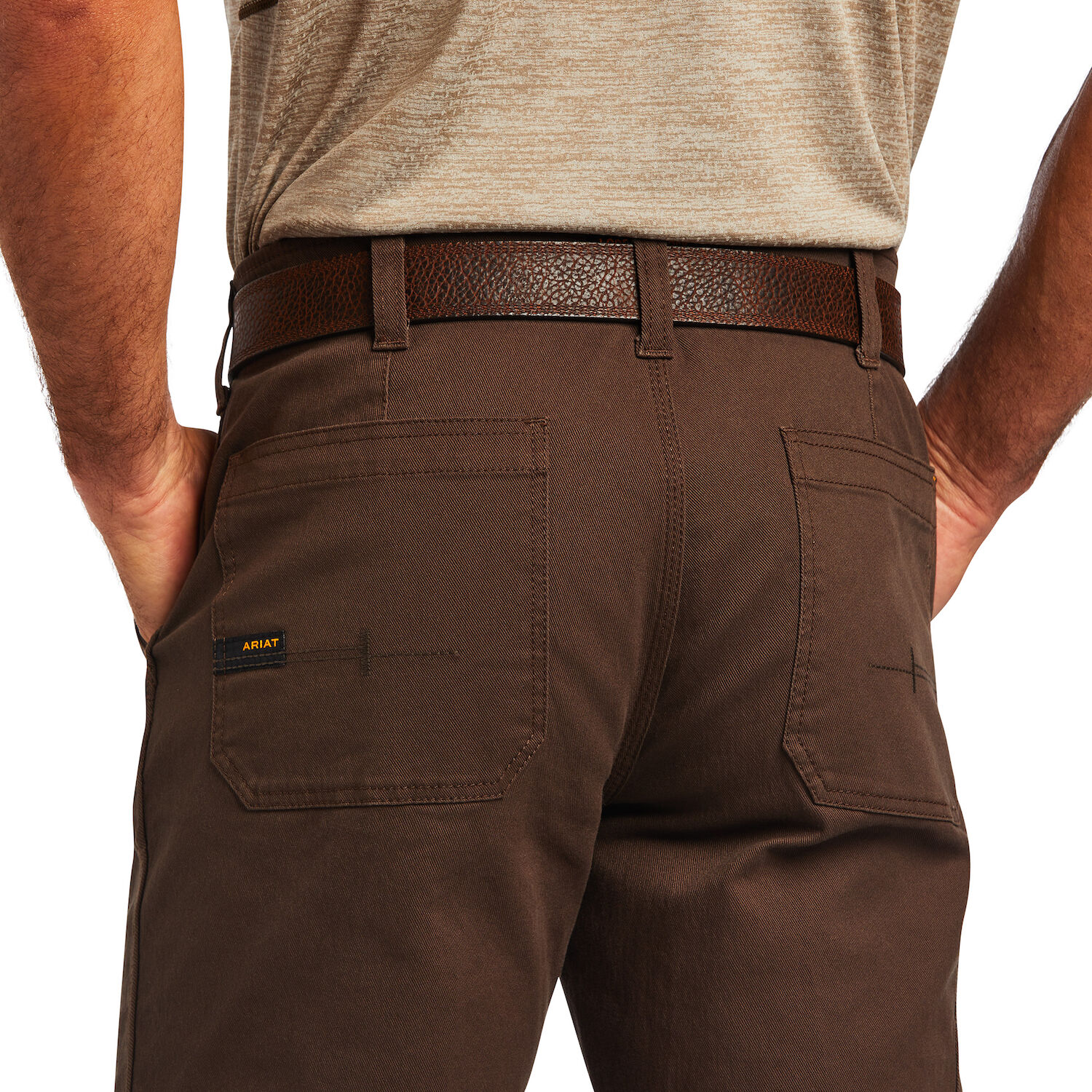 Ariat Men's Rebar M5 Straight DuraStretch Washed Twill Dungaree Straight Leg Pant 