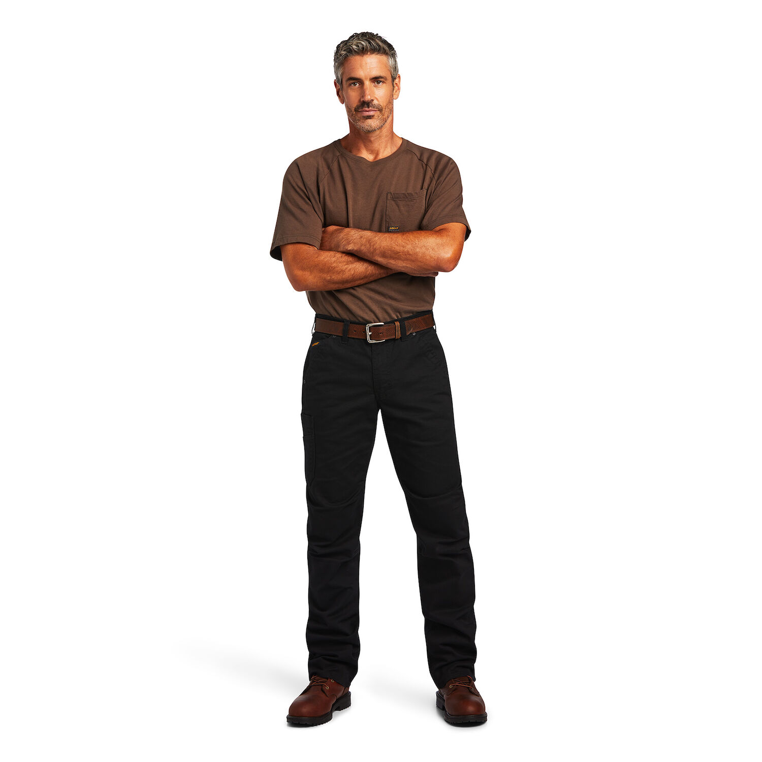 Ariat Men's Rebar M5 Straight DuraStretch Washed Twill Dungaree Straight Leg Pant 