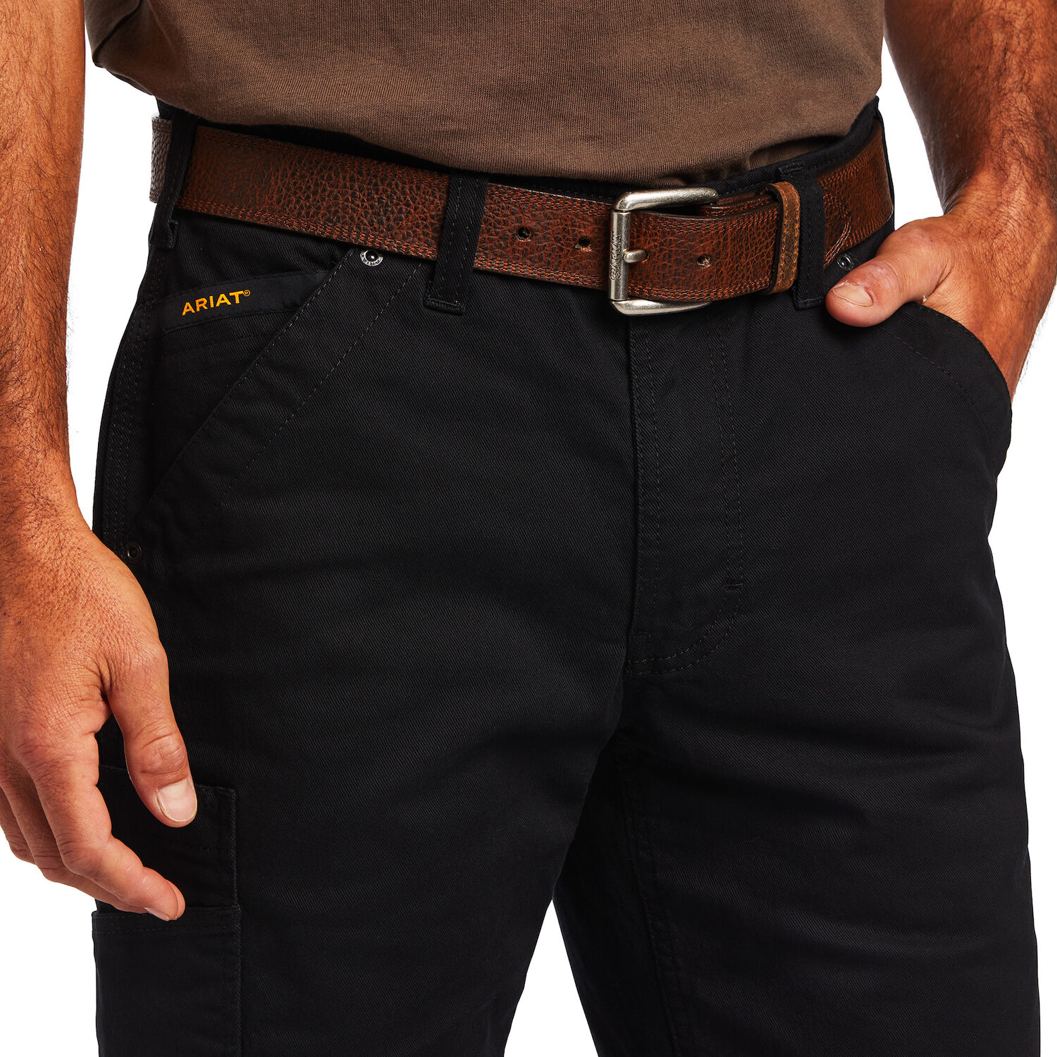 Ariat Men's Rebar M5 Straight DuraStretch Washed Twill Dungaree Straight Leg Pant 