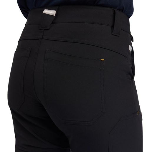 Ariat Women's Rebar DuraStretch DriTEK Softshell Straight Pant in Black
