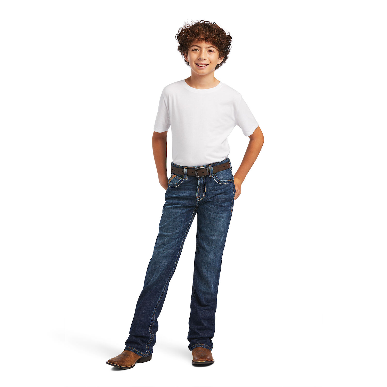 Ariat Boy's B4 Relaxed Ramos Fashion Bootcut Jean
