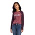 Ariat Unisex Youth Varsity T-Shirt in Mulberry/Nostalgia Rose