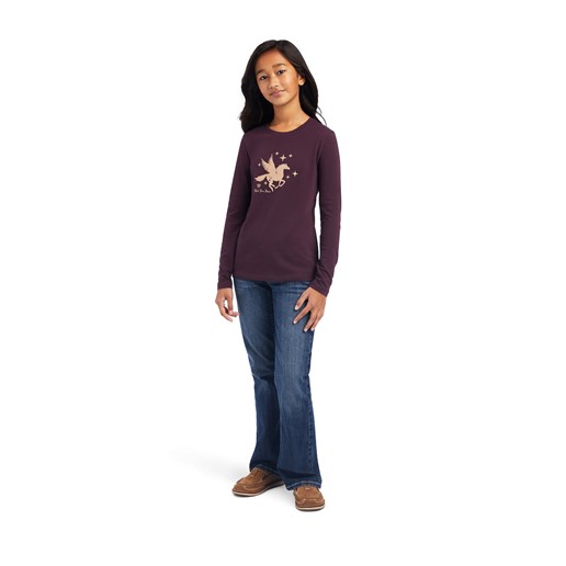 Ariat Unisex Youth Dream T-Shirt in Mulberry