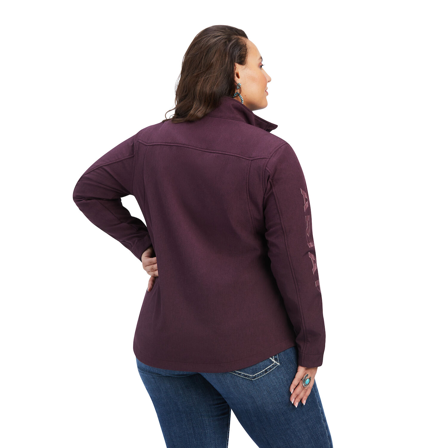 Ariat Women's New Team Softshell Jacket in Mulberry Heather