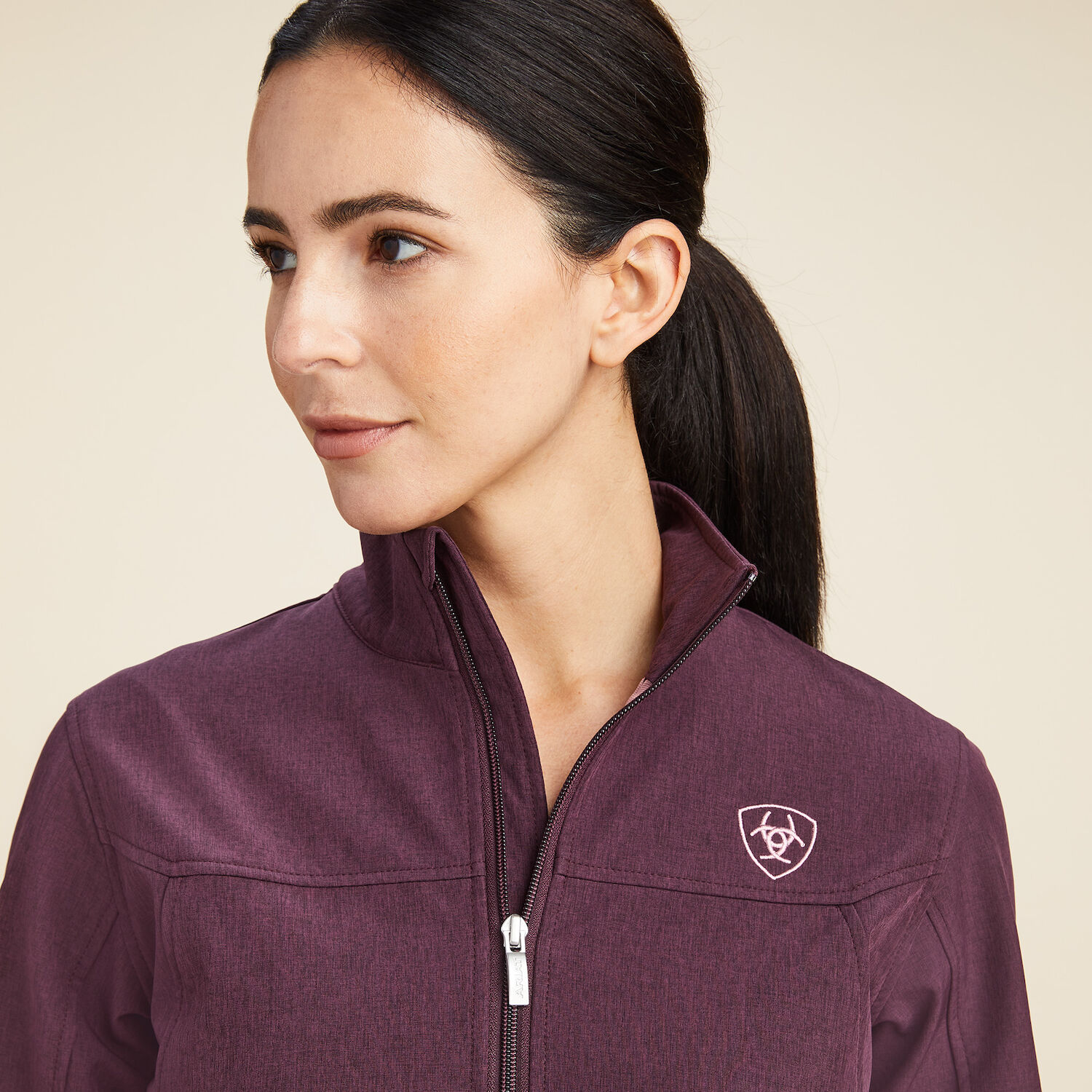 Ariat Women's New Team Softshell Jacket in Mulberry Heather
