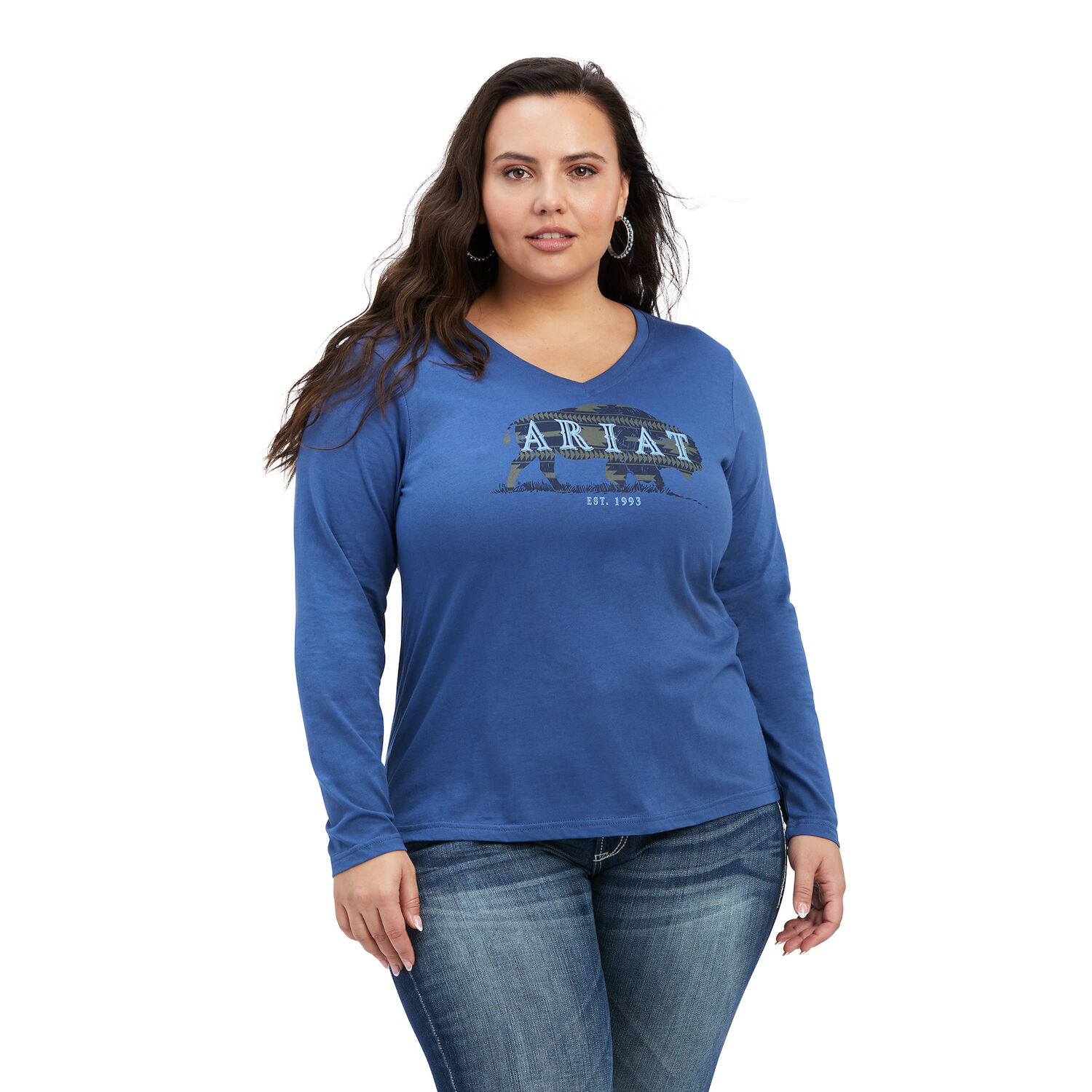 Ariat Women's R.E.A.L. Chest Logo Relaxed Tee