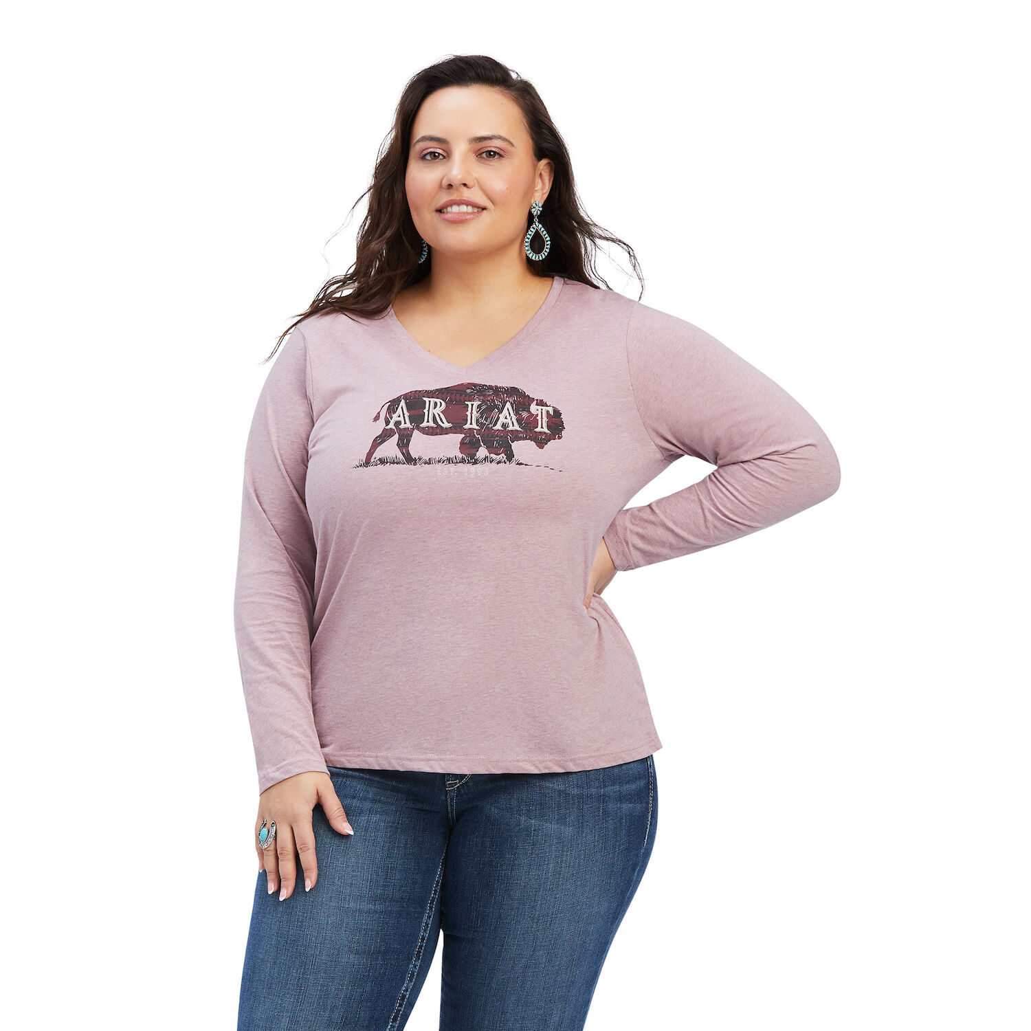 Ariat Women's R.E.A.L. Chest Logo Relaxed Tee
