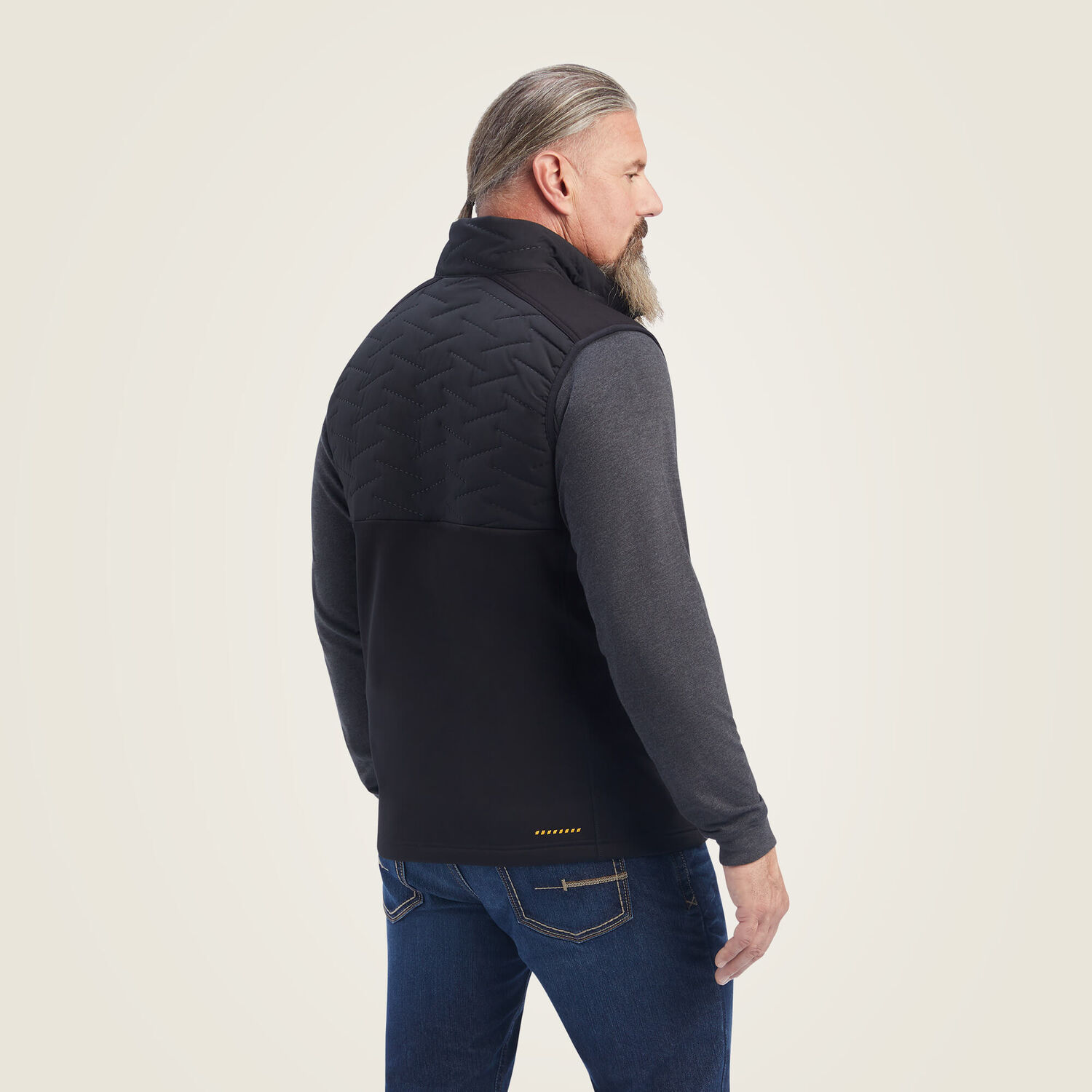 Ariat Men's Rebar Cloud 9 Insulated Vest in Black