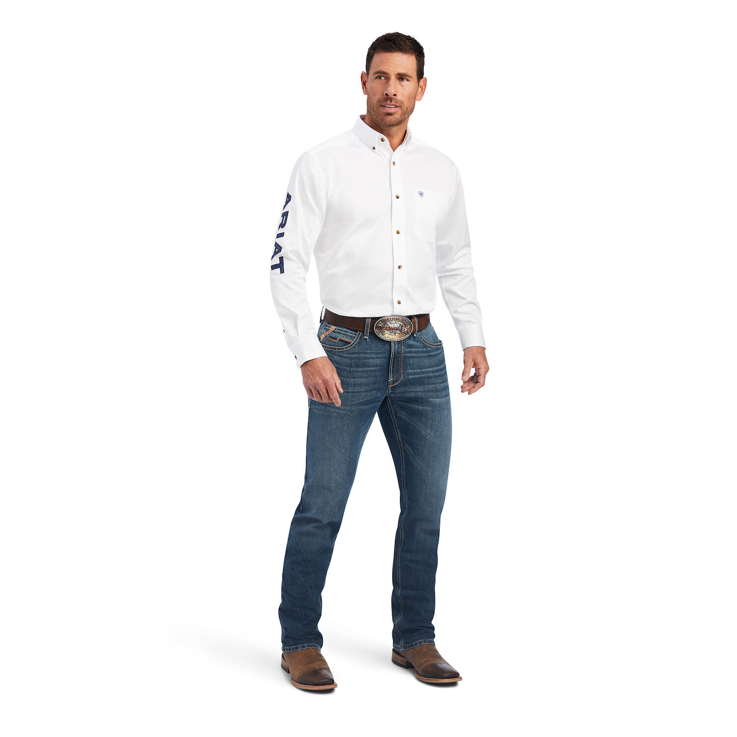 Ariat Men's Team Logo Twill Classic Fit Shirt