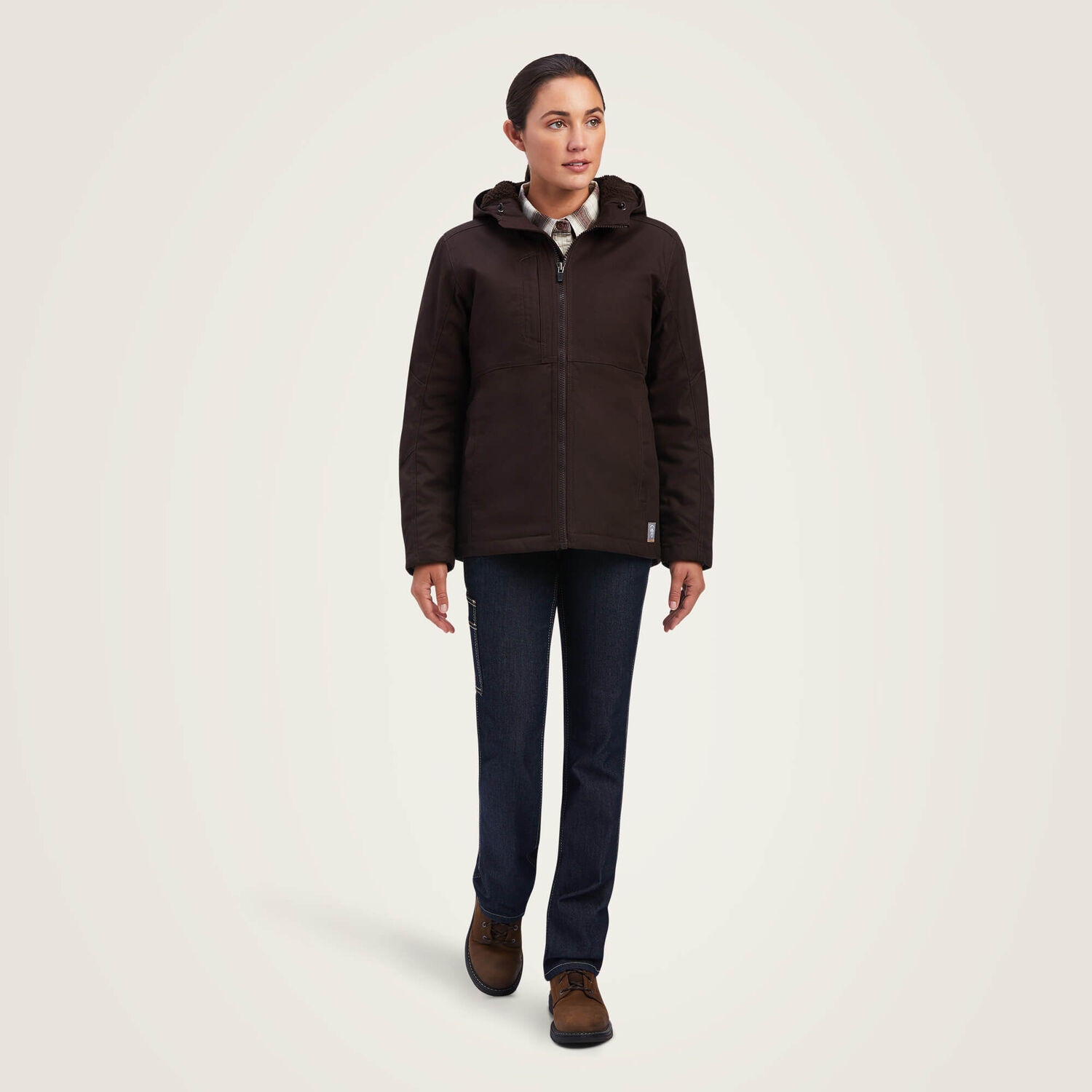 Ariat Women's Rebar DuraCanvas Insulated Jacket in Mole