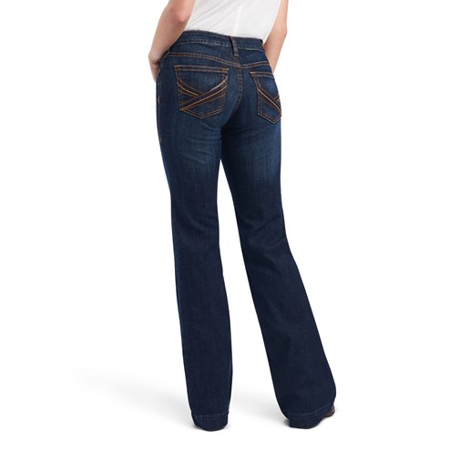 Ariat Women's Trouser Mid Rise Lexie Wide Leg Jean in Rascal