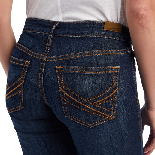 Ariat Women's Trouser Mid Rise Lexie Wide Leg Jean in Rascal