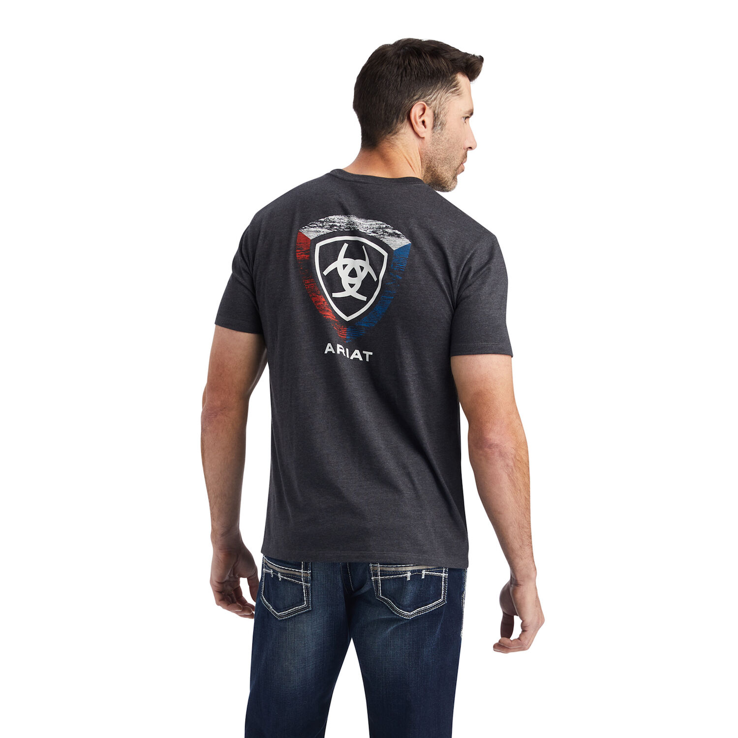 Ariat Men's Woodgrain Shield T-Shirt