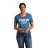Ariat Women's Farm Life T-Shirt in Steel Blue Heather